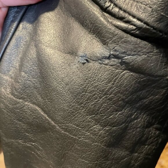 Vintage Berman's Leather 80's Motorcycle Jacket Size Small - Picture 9 of 16